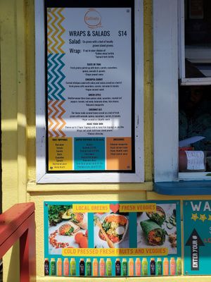 Menu (Oct 2022) at Cultivate Good Food in Kealakekua