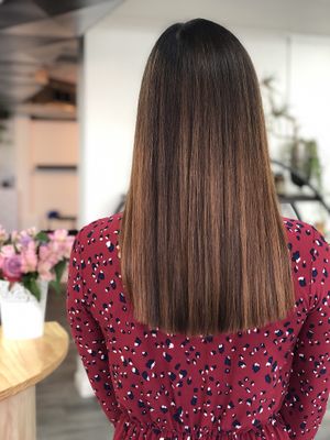 Balayage, just perfect! at Verte Salon & Scalp Spa in San Diego