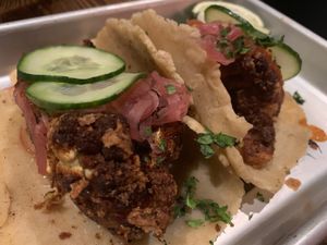 Cauliflower Tacos  at Decadent Ales + Hapa in Mamaroneck