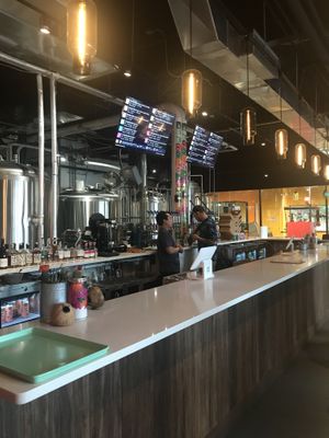 The bar at Decadent Ales + Hapa in Mamaroneck