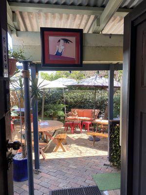 Outdoor dining at Paper Moon in Annerley