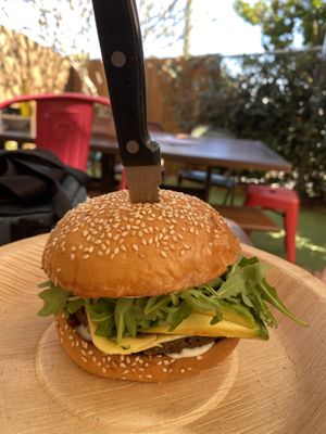 ‘Fungi Party’ tasty although the boyfriend only rated it an okay. Said the best part was the brioche bun. I really liked the cheese in it at Paper Moon in Annerley