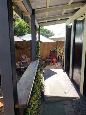 Outside at Paper Moon in Annerley