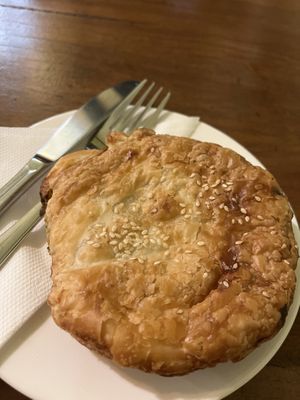 Chicken and vegetable pie   at Paper Moon in Annerley