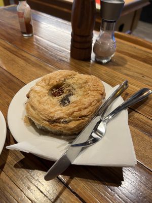 Balsamic mushroom pie - very nice   at Paper Moon in Annerley
