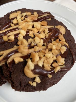 Snickers pie, so decadent!   at Paper Moon in Annerley