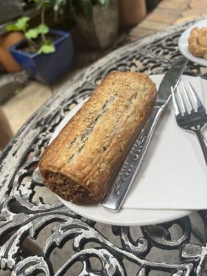 Tofu and walnut roll  at Paper Moon in Annerley