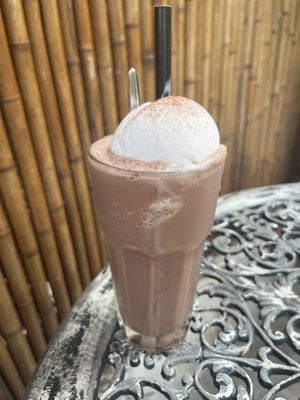 Chocolate Turkish delight frappe   at Paper Moon in Annerley