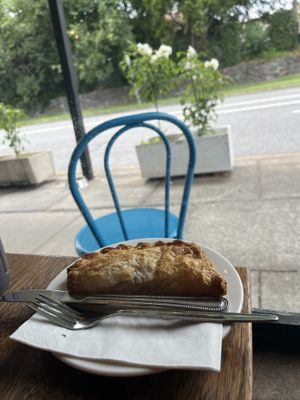 Tofu and spinach pastie   at Paper Moon in Annerley