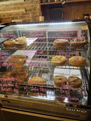 Hot pasty selection   at Paper Moon in Annerley