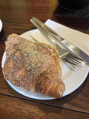 Pistachio croissant  at Paper Moon in Annerley