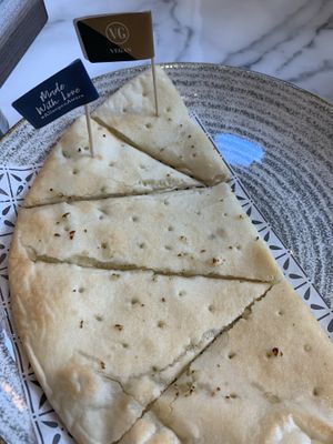 Glutenfree garlic flatbread  at Bella Italia in York