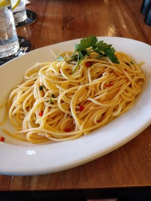 Dissaponting vegan pasta at Focacceria in St Gallen