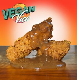 Vegan Strips with Homemade Xmas Gravy... at Vegan Vice in Cambridge