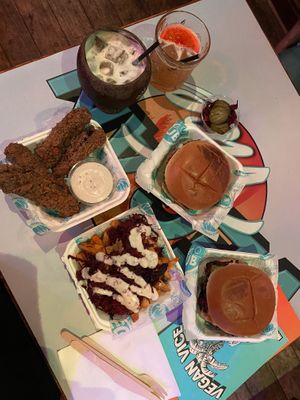 Yummy vegan junk food  #Veganuary at Vegan Vice in Cambridge