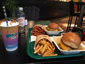 Vice burgers at Vegan Vice in Cambridge