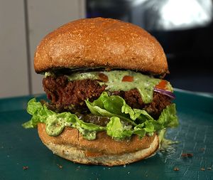 The Coconut TenderCrop with Organic Salad at Vegan Vice in Cambridge