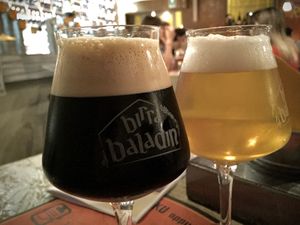 Super friendly spot to grab a pint and nibble on some vegan grub  at Open Baladin in Rome