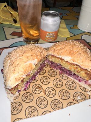 Oro Rosso burger  at Open Baladin in Rome