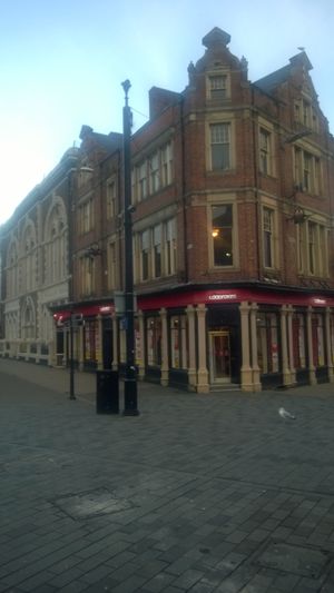 Outside (above Ladbrokes) at The Criterion in South Shields
