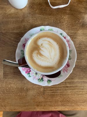 Oat flat white at Ocho in Glasgow