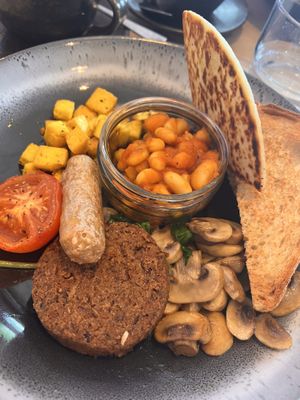 Vegan breakfastt  at Ocho in Glasgow