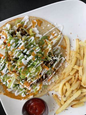 Taco at El Punto Vegano in Catano