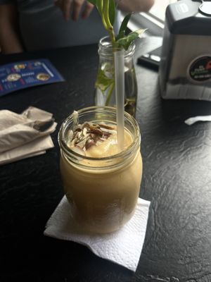 Pina mango and papaya smoothie   at El Punto Vegano in Catano