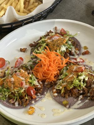 Veggie tacos  at El Punto Vegano in Catano