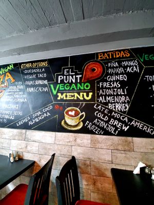 Menu at El Punto Vegano in Catano
