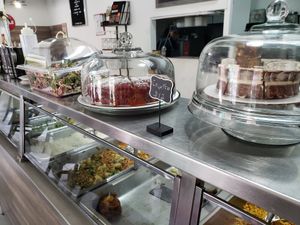 Counter at El Punto Vegano in Catano