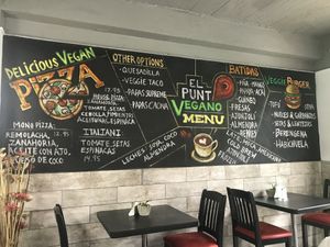 Board menu  at El Punto Vegano in Catano