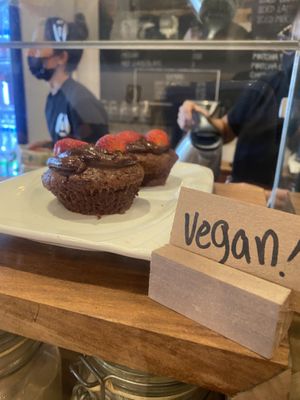 Vegan chocolate muffin  at Amaranto in Bocas Del Toro