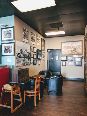 Seating at Coastal Peaks Coffee in San Luis Obispo