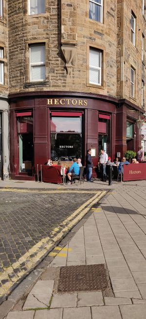 Sunshine at Hector's in Edinburgh