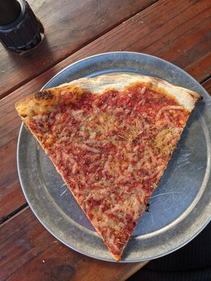 "The Void" vegan cheese pizza at Sizzle Pie in Reno