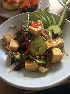 Tamarind Tofu Salad at Mr. T's in Onehunga