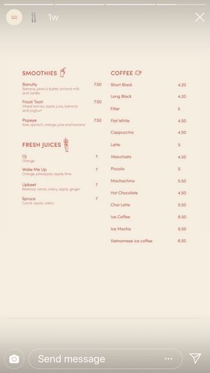 Menu at Mr. T's in Onehunga