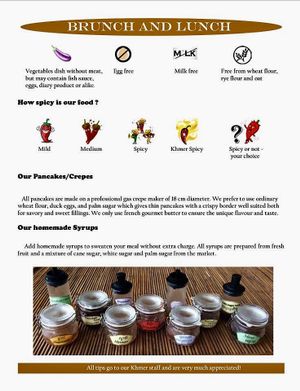 Brunch and Lunch at Papa's  in Kampot