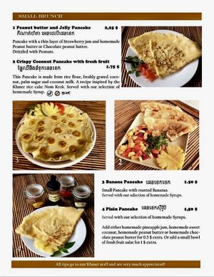 Brunch and Lunch at Papa's  in Kampot