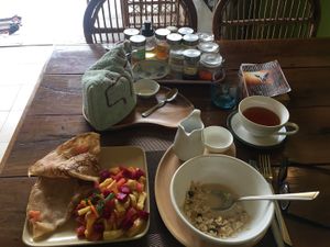 Nice breakfast  at Papa's  in Kampot