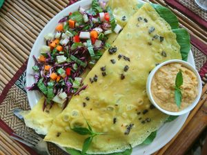 Yum!! 😍😍 at Papa's  in Kampot