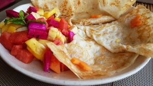 more info at www.the-vegan-travelers.com at Papa's  in Kampot