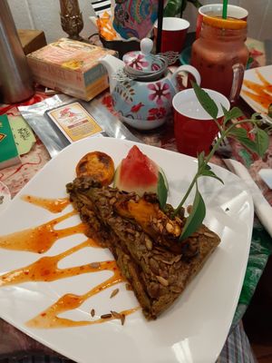 Why not serve lasagne with watermelon at Mad Hatterz in Yungaburra