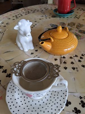 Cup of tea at Mad Hatterz in Yungaburra