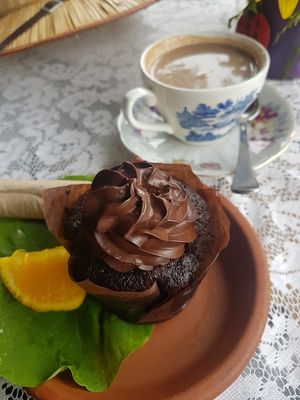 Choc mint cake at Mad Hatterz in Yungaburra
