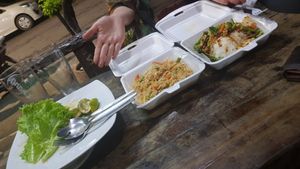 Super nice, forgot to take the photo before consumption😄#Veganuary at Saifon Guesthouse in Ayutthaya