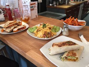 Roasted Veg wrap at Times Square  in Devizes