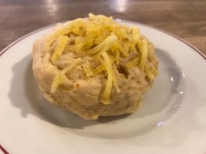 Vegan cheese scone! at Times Square  in Devizes