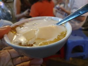 VD8,000 if eat in with small chairs provided. VD10,000 if take away at Hot Tofu - Food Stand in Ho Chi Minh City